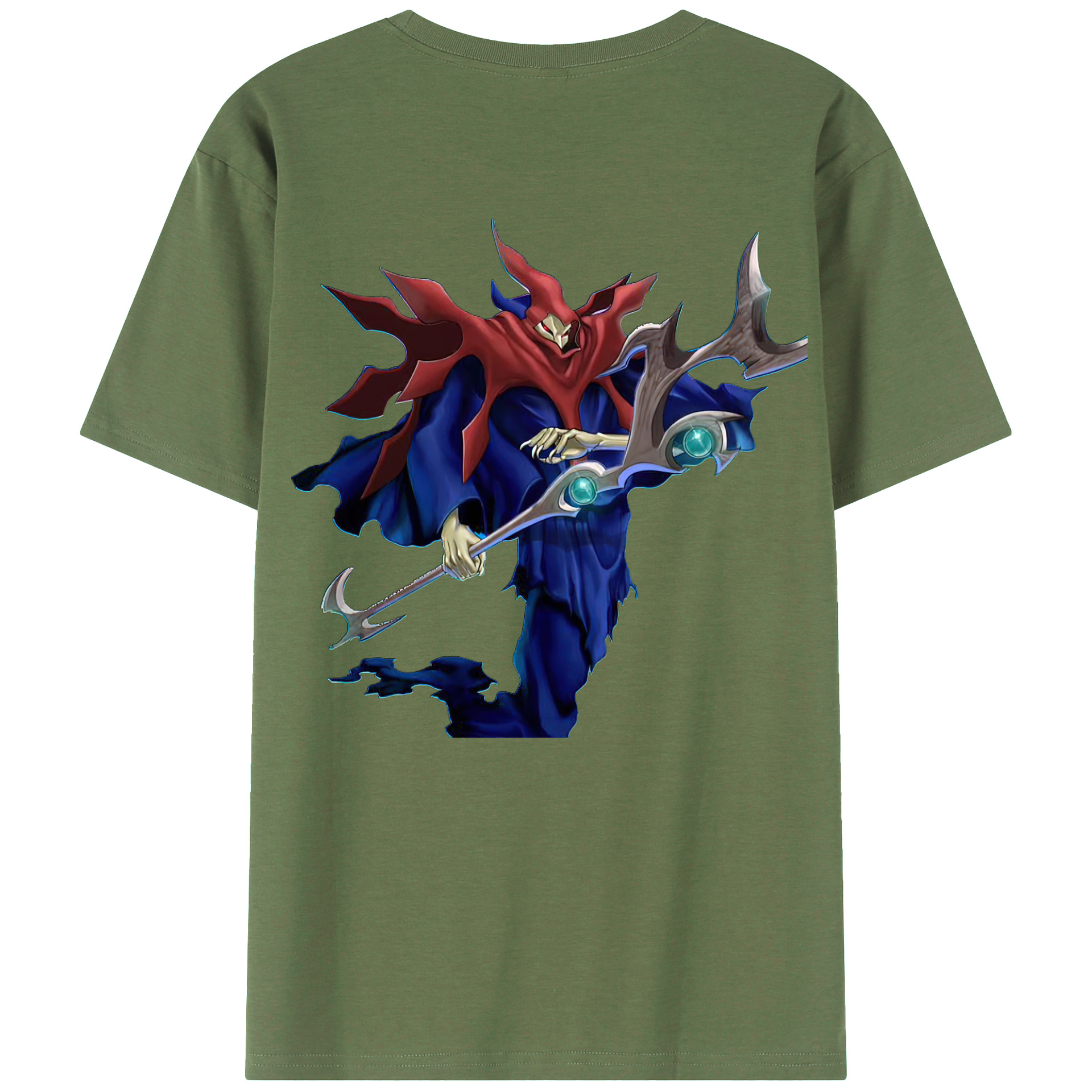 （画像用） 遊☆戯☆王 Yu-Gi-Oh! 綿100％ メンズ半袖Tシャツ（バックプリント） 通気性